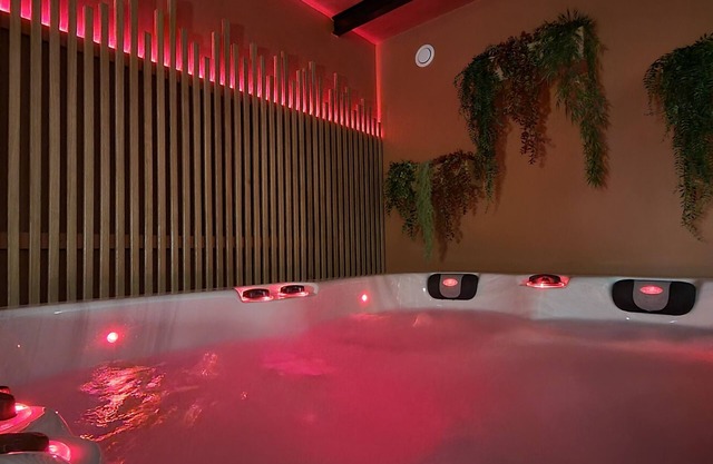 Romantic and Well-Being Loft with Spa, Sauna, Tantra Armchair.