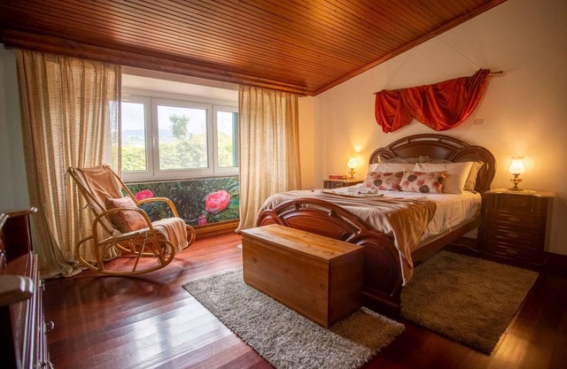 Romantic suite in exotic fruit orchard