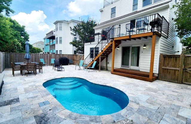 Rooftop Views + Pool | Walk to Beach