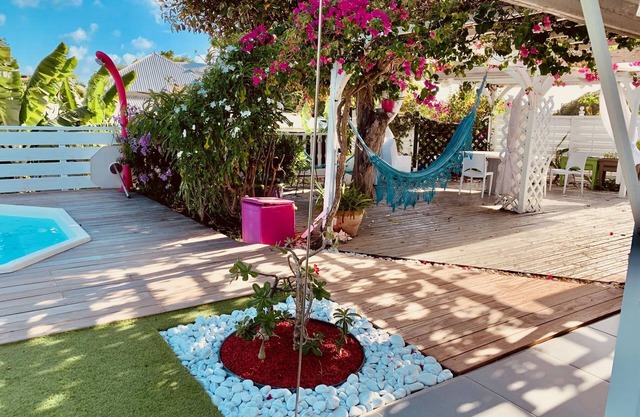 Sainte-anne Villa Metisse Avec Piscine 6/8 Pers 800m DE LA Plage ET DU Village