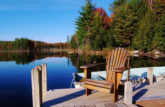 Secluded Adirondack Lakefront Retreat- Running Deer Lodge