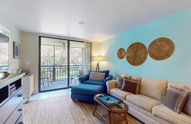 Second-floor condo with central AC, private W/D, and private shuttle