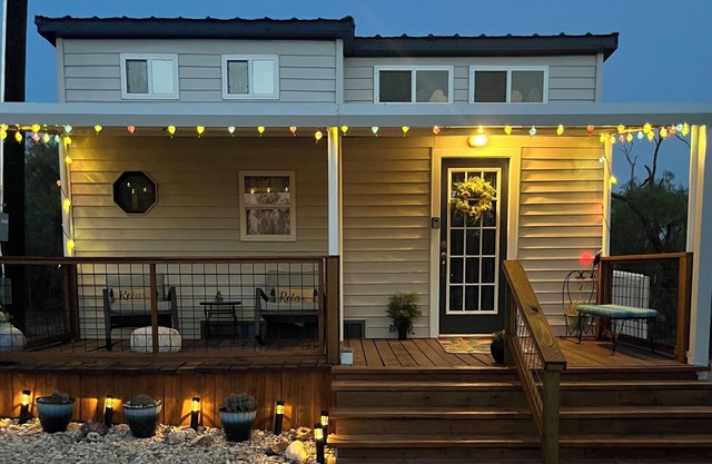“SERENDIPITY” a boho inspired tiny home on wheels in country setting