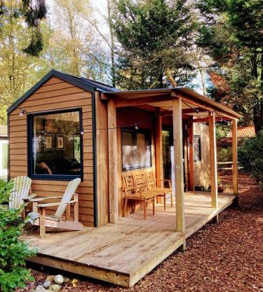 Sfeervol Tiny House in het Bos
