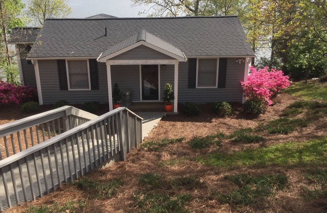 Showcasing views of the National Forest and the main channel of Badin Lake!