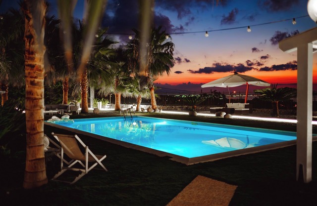 Sicily Villa Luxury Suite with a view of the Aeolian Islands