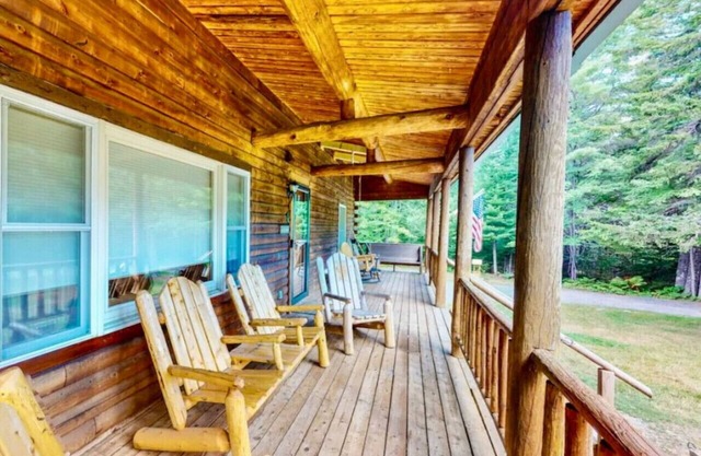 Silver's Log Cabin, Fire Pit, Acadia National Park