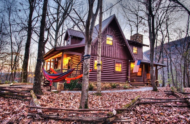 Sitting on 20 beautiful acres, totally secluded, Just 6 miles from Helen, GA!