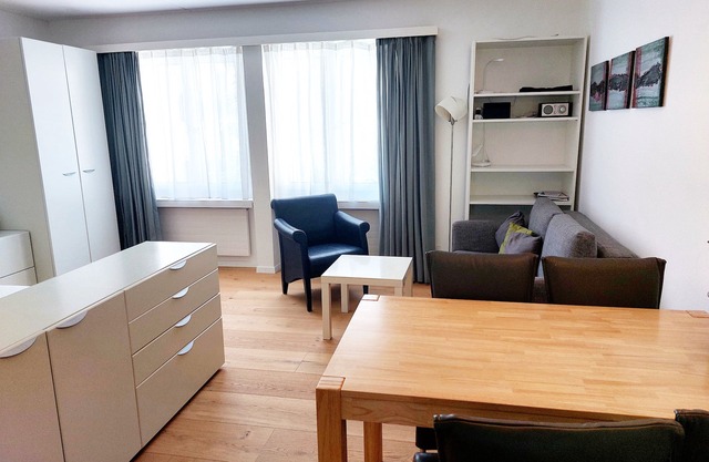 SKI IN&OUT at Slopes and mountain railway LAAX Murschetg.