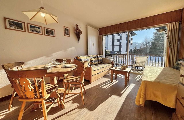 Slope-side studio in Notre-Dame-de-Bellecombe, 3 people, pets allowed