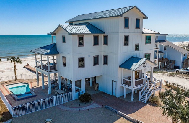 Solitude: Sprawling Beachfront Home, Sleeps 21, Pet Friendly, Private Pool!