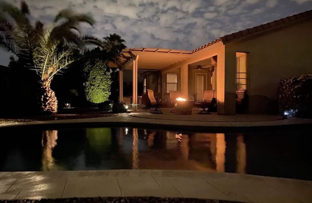 Spa like home, walk to the stadiums, with a private heated pool & newly updated!