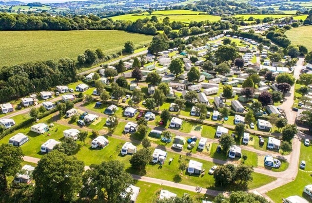 Spacious and luxurious 12-foot-wide caravan with one double and one twin.