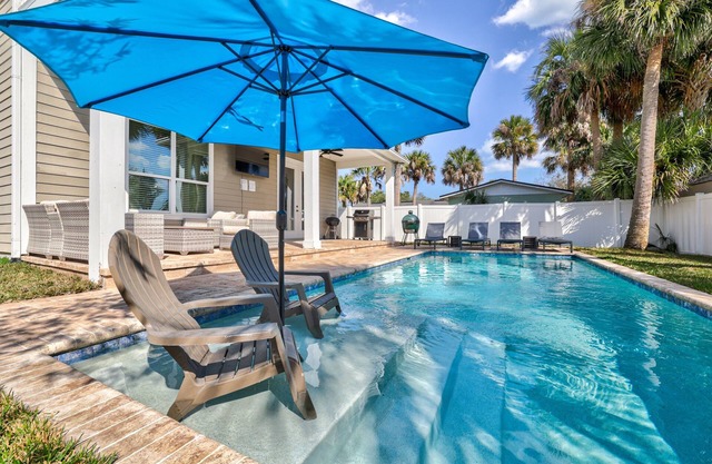 Spacious Coastal Home with Heated Pool