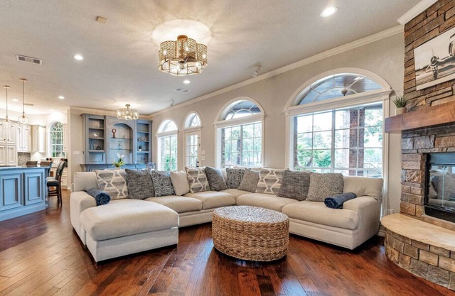 Spacious Lakefront 7BR Retreat w/Pool, Hot Tub, Dock & Views!