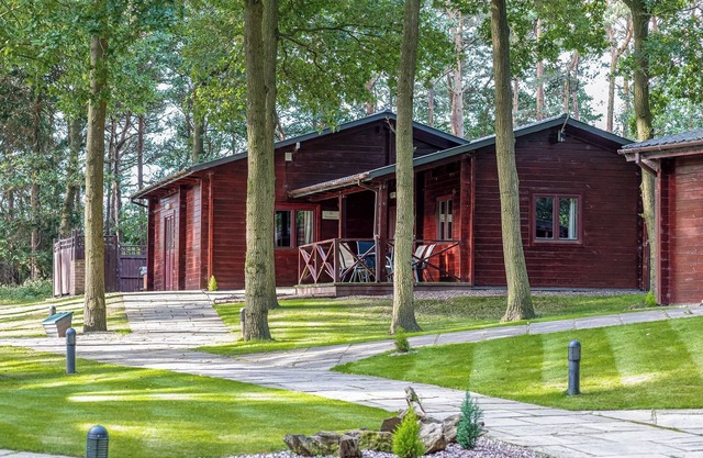 Spacious lodge with modern styling features.