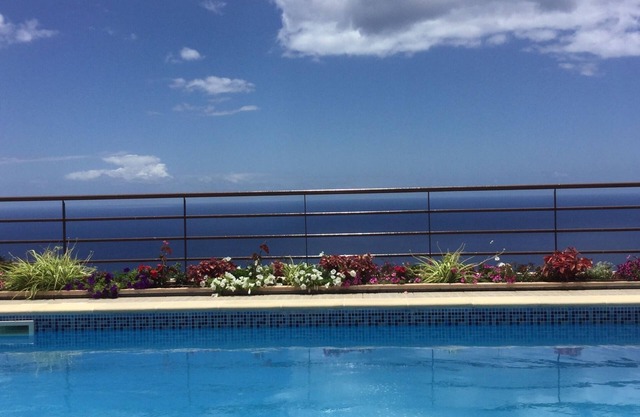 Spacious villa, 180* ocean view, large heated pool, 5 min from Calheta beach