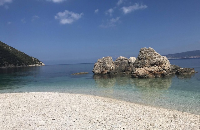 Spacious Villa set in private landscaped gardens with pool. Near Fiscardo