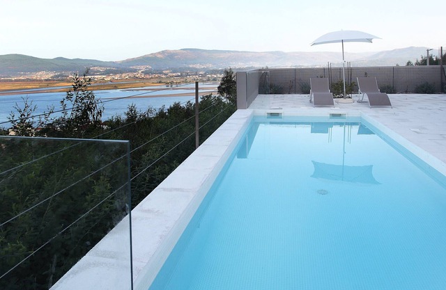 Spectacular view of the river, sea and Spain. Stunning sunset!