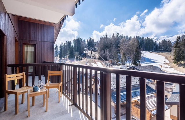 Studio 4 ppl near the ski runs, ski lifts at 50m