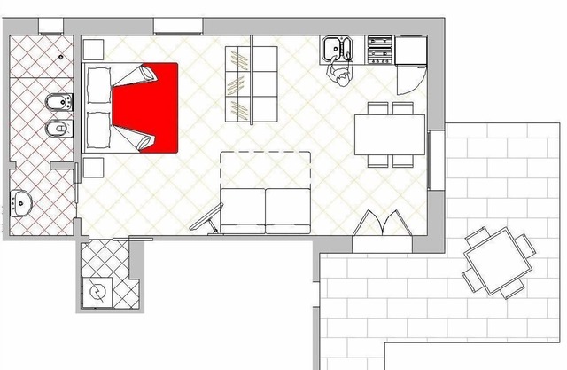 Studio apartment "Zone"