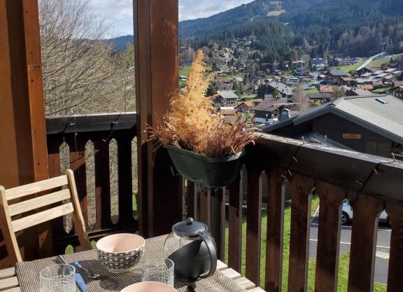 Studio avec petit balcon et cheminée - Grand Massif