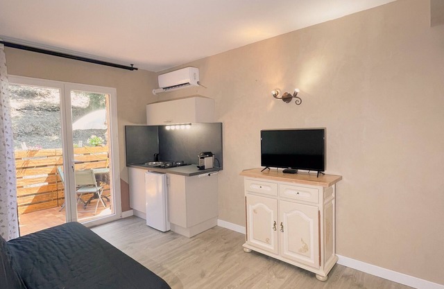 Studio with mountain view