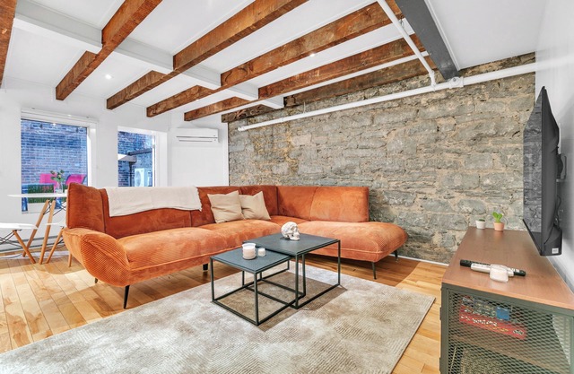 Stunning Full-Floor Condo in Montreal's Old Port: Two Luxury Apartments combined