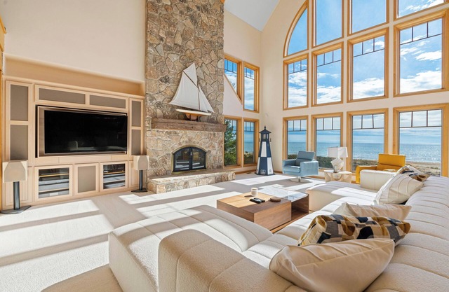 Stunning Luxury Home on the Sandy Beach Shores of Lake Michigan!