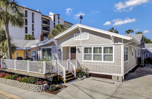 Stunning NEW 2BR/2BA Executive Beach Home Steps to Sand. Loaded w/Everything!
