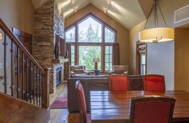 Stunning Wood Interior Design |Natural Stone Propane Fireplace | Private Patio