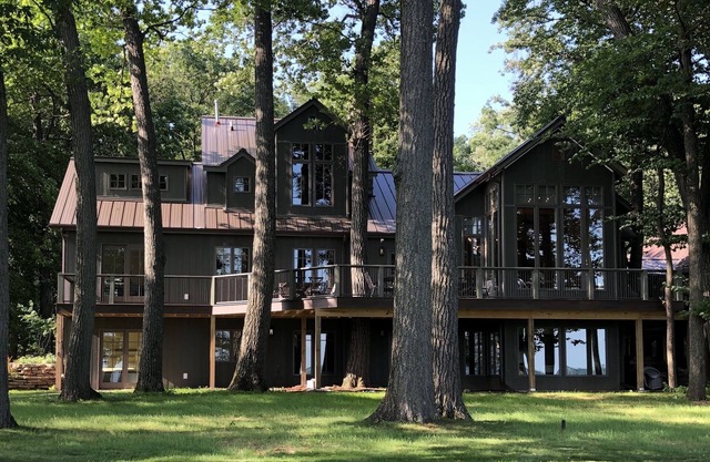 Stunningly beautiful luxury home on 200 feet of Green Lake Wisconsin shoreline.