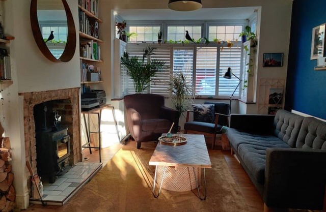 Stylish East London Home with a Wood Burner+Garden