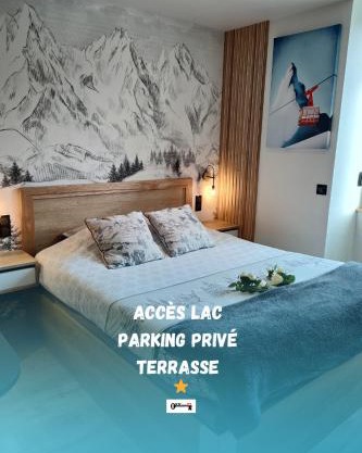Sublime Studio proche du lac avec parking privé