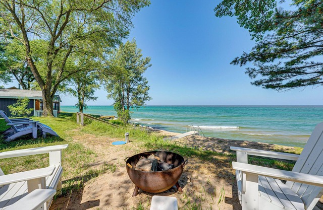 Sunny Mears Vacation Rental w/Private Beach!