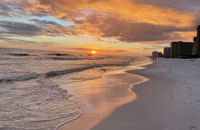 Sunrise and Sunset from our beautiful condo Gulf front, Spectacular views!