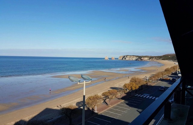 T2 apartment sea view at 180 ° 1st seafront line with firm parking/wifi