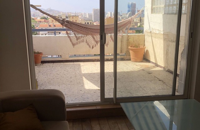 Terrace with panoramic views of the Frioul islands