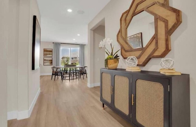 Terrific 5-bedroom home in Lathrop. Former model home. Tastefully furnished.