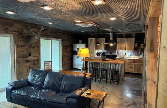 The Boat Haus Guesthouse, a rustic barndominium on the Cumberland River