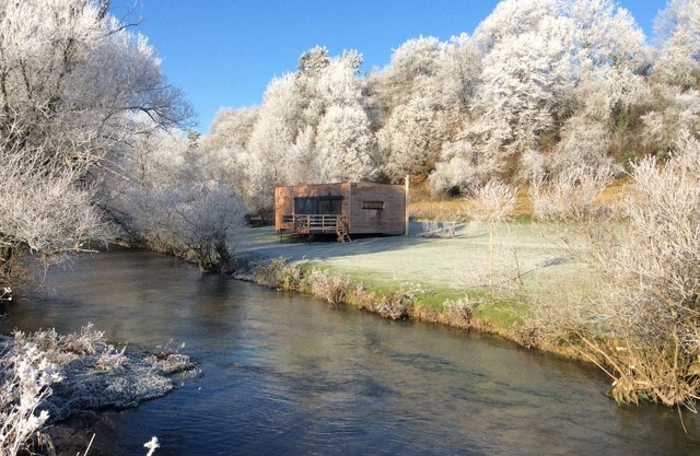 The Cube is a very private spot for an unforgettable experience by the riverside