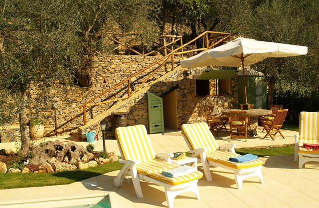 The GRAPEFRUIT HOUSE, an old mill of the 19th century, near Alassio and Albenga.