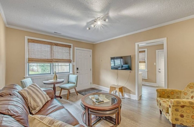 The Sabine- quiet, bold, deeply comfortable 1/1 with zero cleaning fees