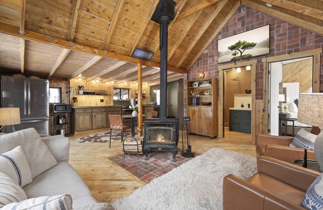 The Tyrolean Cabin. Panoramic Views. Hot Tub. Near Hiking, Biking and Skiing.