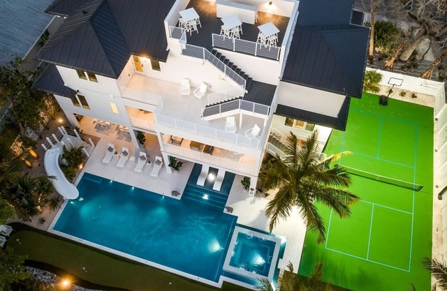 Theatre Room - Sport Court - Resort Style Pool w/Spa and Slide - Lake Views