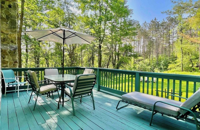 This home offers a private escape for those seeking tranquility and nature