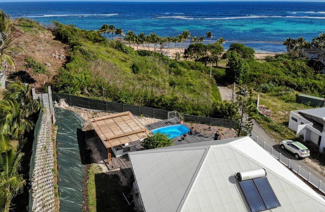 THOMANA Villa, private pool, sea and beach view 100 m away!
