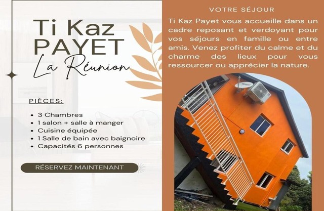Ti Kaz Payet-T4 Meublé-SAINT BENOÎT