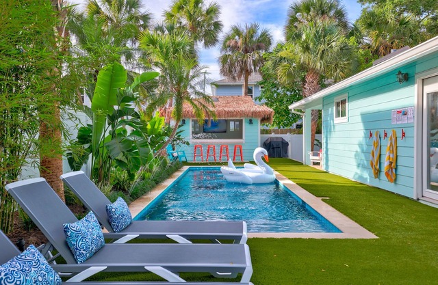 Timeless Beach House with Stocked Game Room & Heated Pool
