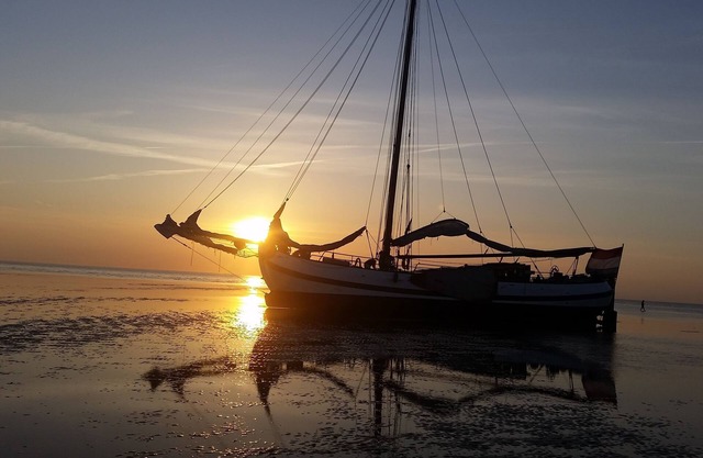 tjalk hunting pelican Enkhuizen